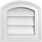 Ekena Millwork Arch Top Surface Mount PVC Gable Vent: Functional, w/ 2"W x 1-1/2"P Brickmould Frame, 12"W x 12"H GVPAR12X1202SF - alternate 1